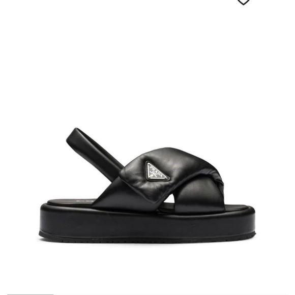size 40 women’s Prada Napa sandals - like new worn 2x - Picture 1 of 10